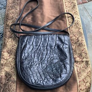 Carlos Falchi crocodile leather bag